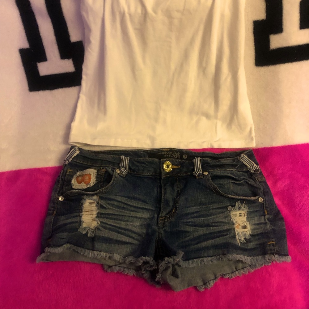 Celebrity pink short shorts size 7